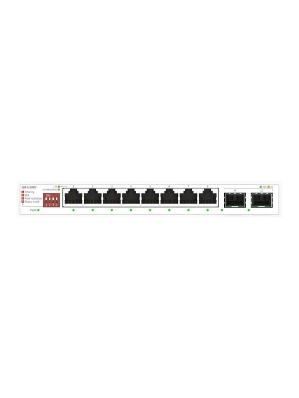 ASUS QG-U1080 8-Port 2.5G and 2-Port 10G SFP+ Unmanaged Switch