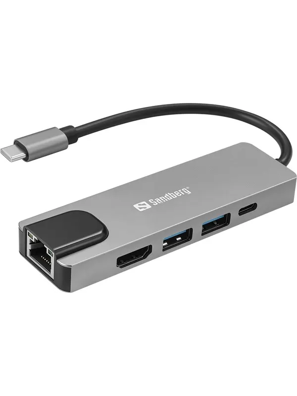 Sandberg USB-C 5-in-1 Travel Dock