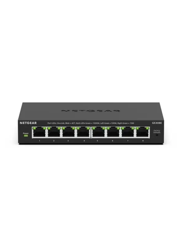 Netgear GS308E 8-Port Gigabit Ethernet Plus Switch