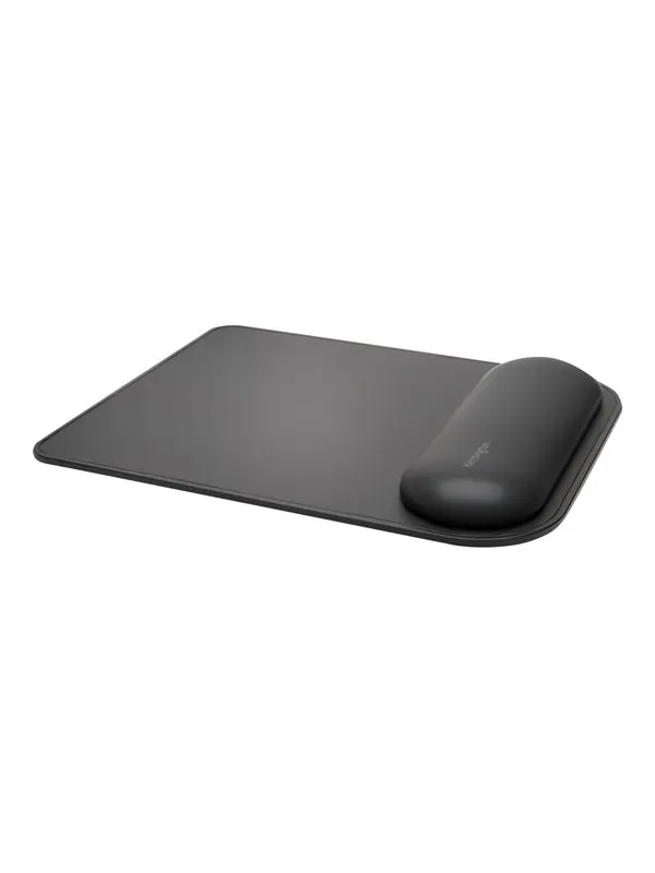 Kensington ErgoSoft Mousepad with Wrist Rest Black Black