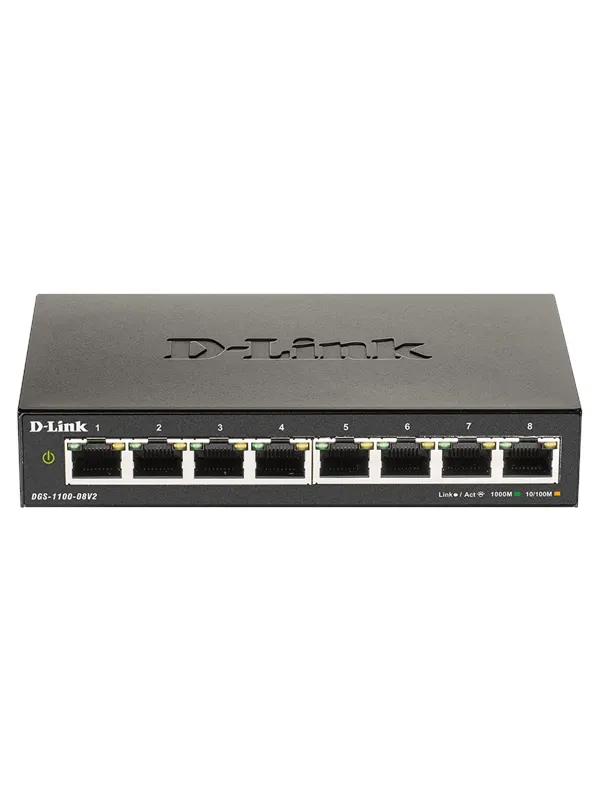 D-Link DGS 1100-08V2 8-Port Gigabit Smart Managed Switch