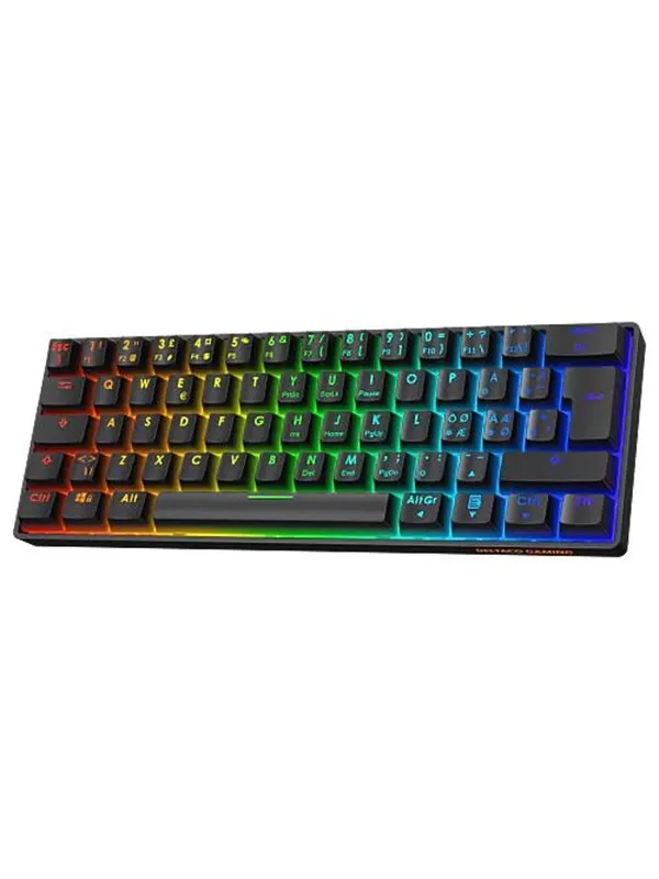 Deltaco GAMING DK470 Mechanical Keyboard - Gaming Tangentbord - Nordisk - Svart