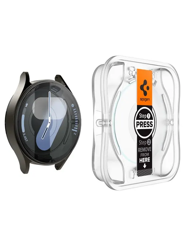 Spigen Glass tR EZ Fit 2 Pack - transparency - Samsung Galaxy Watch7 (44mm)