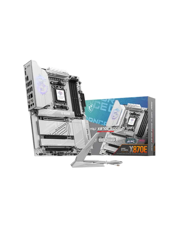 MSI MPG X870E EDGE TI WIFI Moderkort - AMD X870E - AMD AM5 - DDR5 RAM - ATX