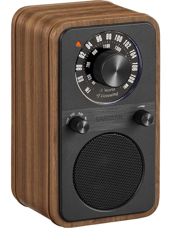 Sangean WR-9 AM/FM/Bluetooth Radio Vintage Walnut - AM/FM - Mono - Valnöt