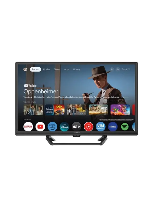 Strong 24" TV LED 720p High Dynamic Range 10 (HDR10) HD 12V GOOGLE TV Central Stand | HDR 10