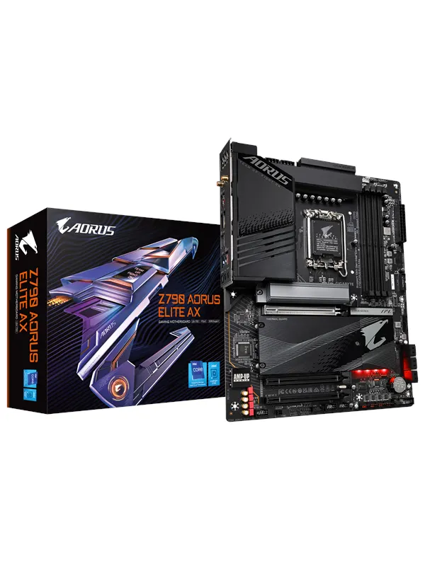 GIGABYTE Z790 AORUS ELITE AX Moderkort - Intel Z790 - Intel LGA1700 - DDR5 RAM - ATX