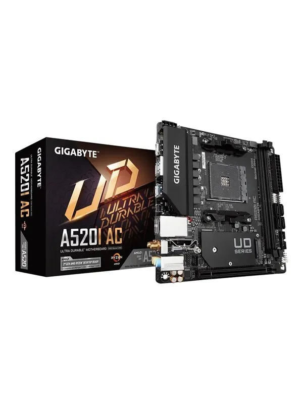 GIGABYTE A520I AC Moderkort - AMD A520 - AMD AM4 - DDR4 RAM - Mini-ITX