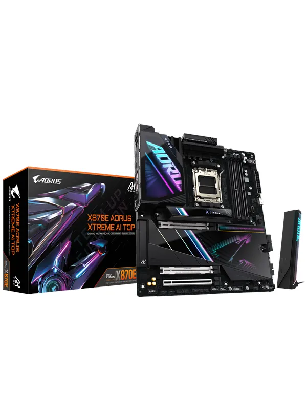 GIGABYTE X870E AORUS XTREME AI TOP Moderkort - AMD X870E - AMD AM5 - DDR5 RAM - Extended ATX