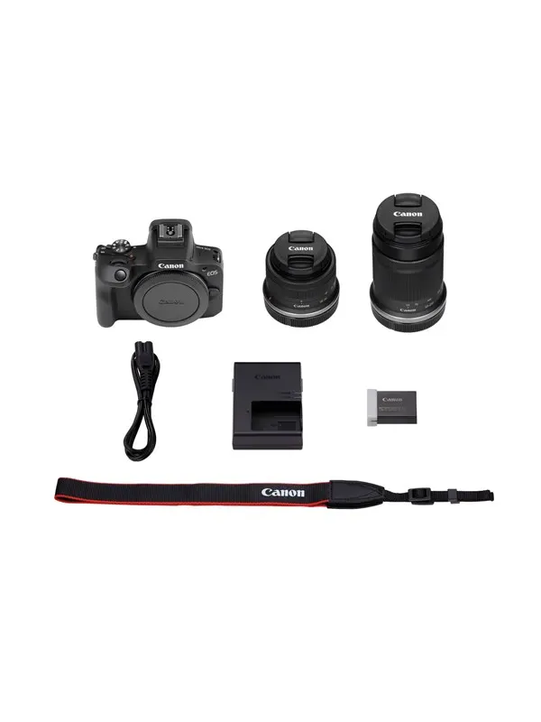 Canon EOS R100 + RF-S 18-45MM IS STM + RF-S 55-210MM F5-7.1 IS STM