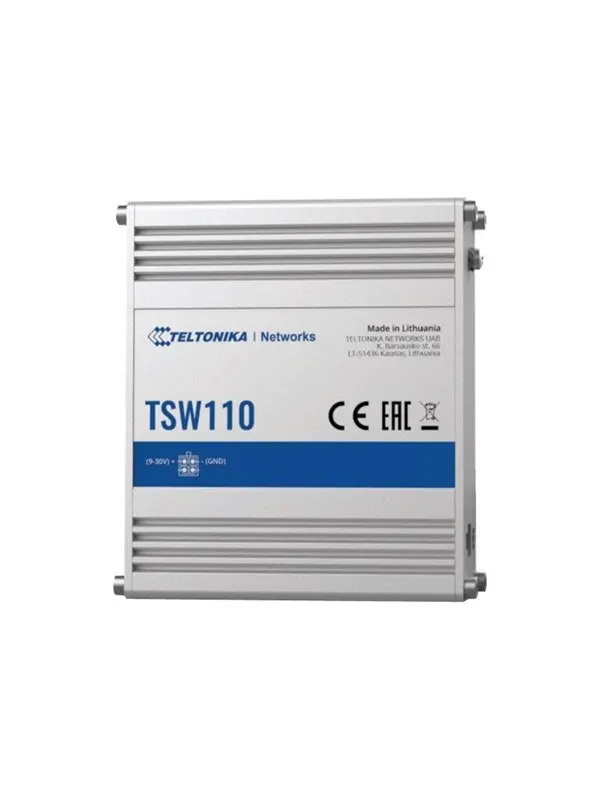 Teltonika TSW110 L2 Unmanaged Ethernet Switch (TSW110000000 / Standard package with EU PSU)