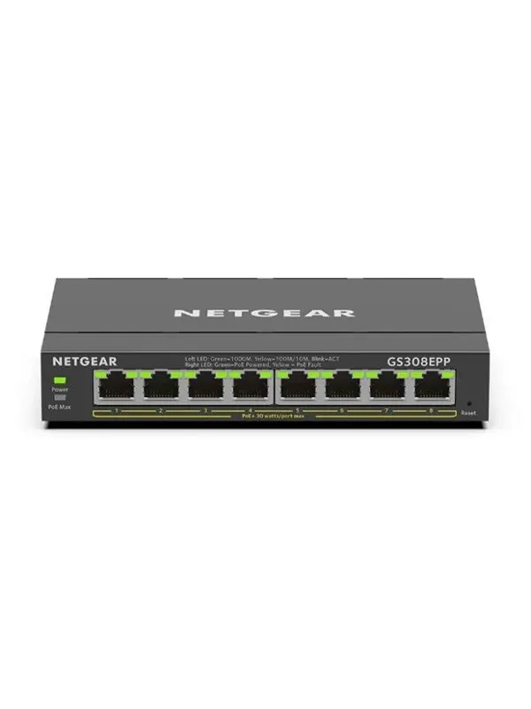 Netgear GS308EPP-100PES 8-Port PoE+ Gigabit Ethernet Plus Switch (123W)