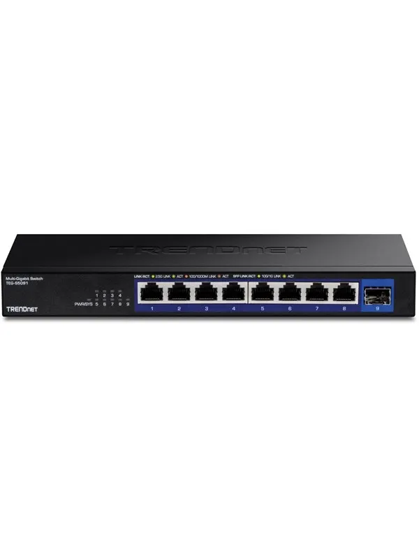 TRENDnet TEG-S5091 9-Port 2.5G Unmanaged Switch with 10G SFP+ Port
