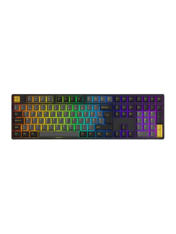 Akkogear 5108B Black/Gold - V3 Blue Pro Switch - Gaming Tangentbord - Universal - Svart