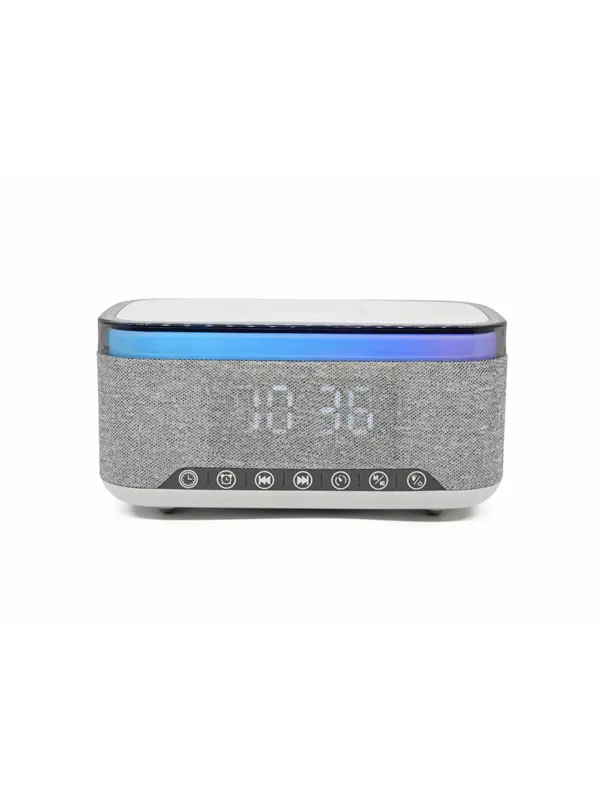 DENVER CRQ-225 - FM Clock Radio - with Bluetooth function &amp; wireless charging - Gray - FM