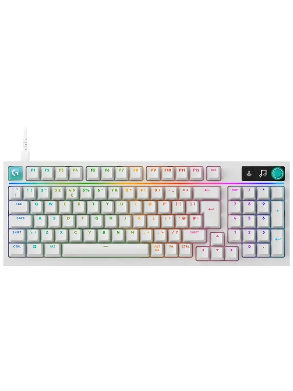Logitech G316 X 98 - White (Nordic) - Gaming Tangentbord - Nordisk - Vit