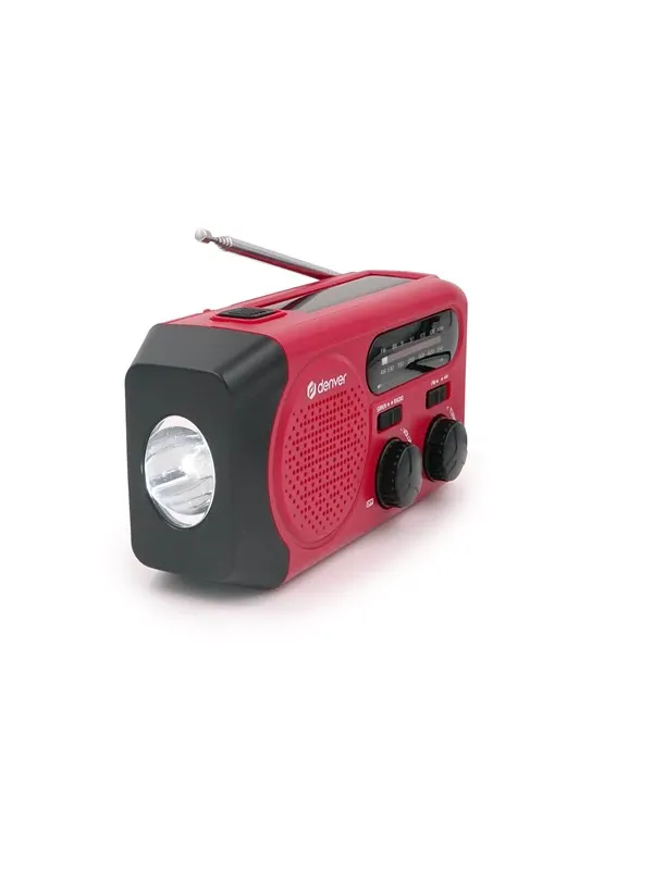 DENVER SCR-2010 - Emergency Radio - Solar - Dynamo - 2000mAh Powerbank - AM/FM