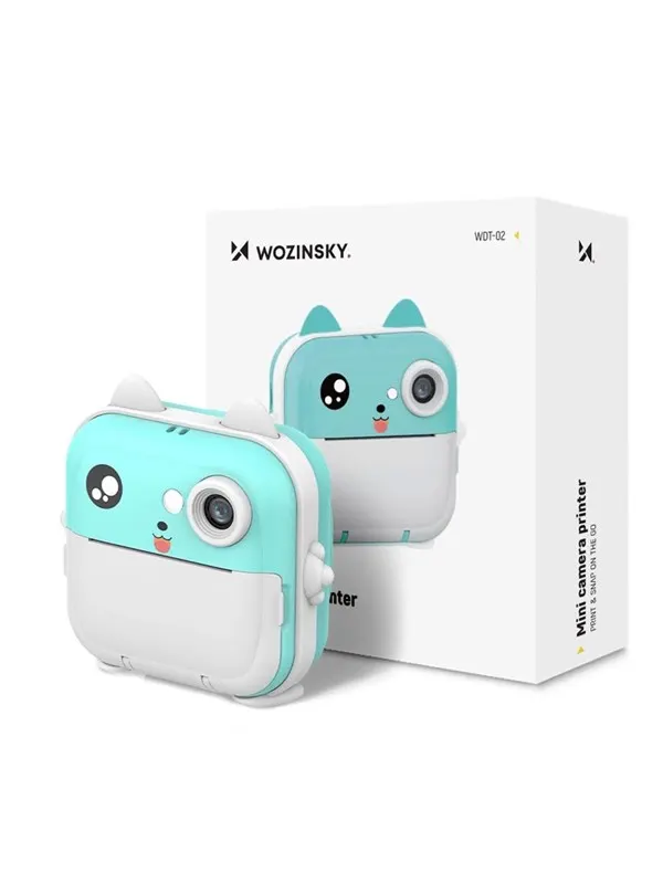 Wozinsky WDT-02 Thermal Printer Camera for Kids - Blue