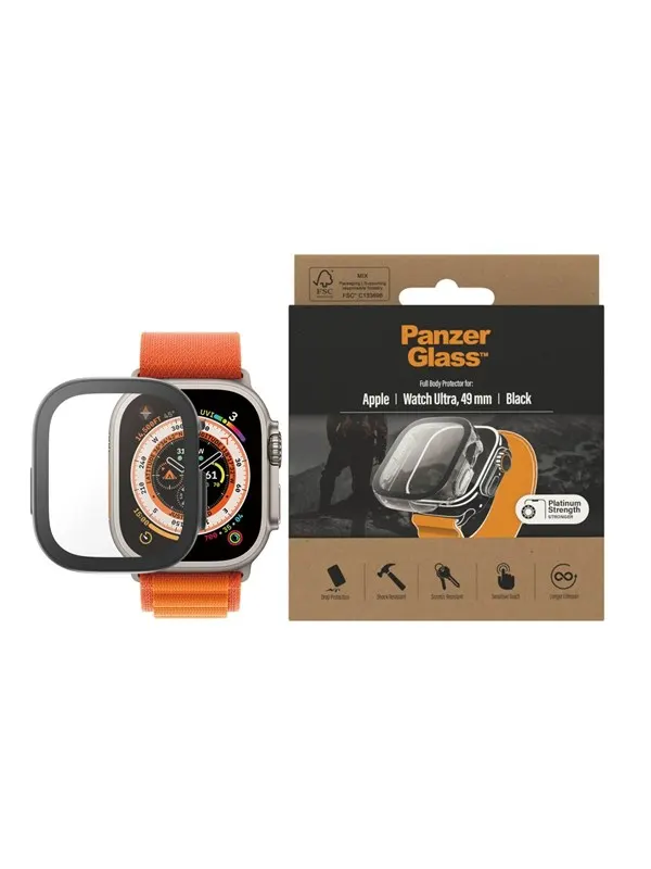 PanzerGlass Screen Protector Full Body Apple Watch Ultra 2 | Ultra 49mm | Black