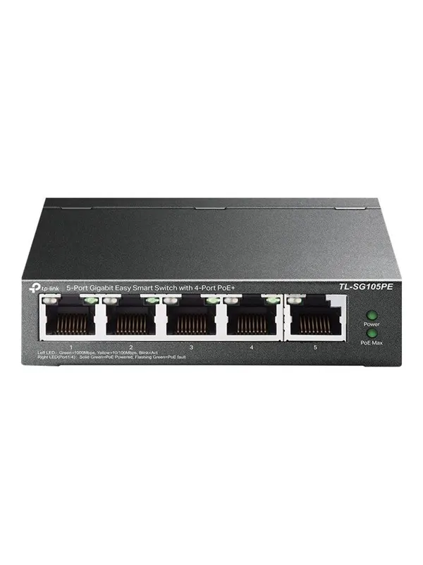 TP-Link TL-SG105PE 5-Port Gigabit Easy Smart Switch with 4-Port PoE+