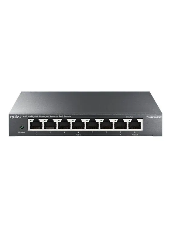 TP-Link TL-RP108GE 8-Port Gigabit Managed Reverse PoE Switch