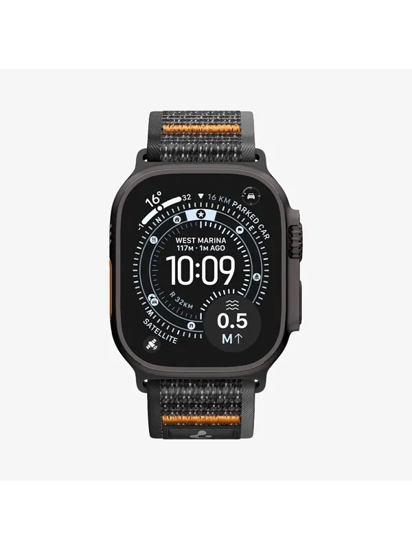 Spigen Athlex Air 2 Active Band - black orange - Apple Watch 49mm/46mm/45mm/44mm