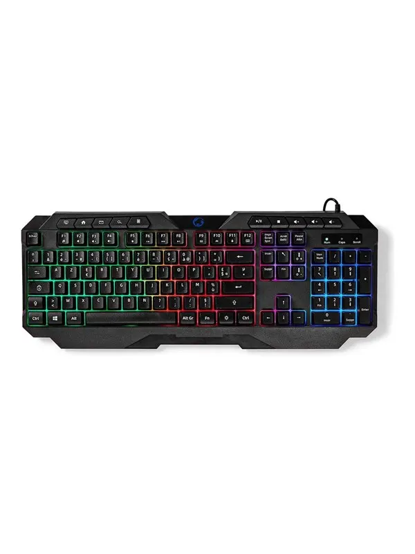 Nedis - keyboard - wired gaming - AZERTY - French - black - Gaming Tangentbord - Fransk - Svart