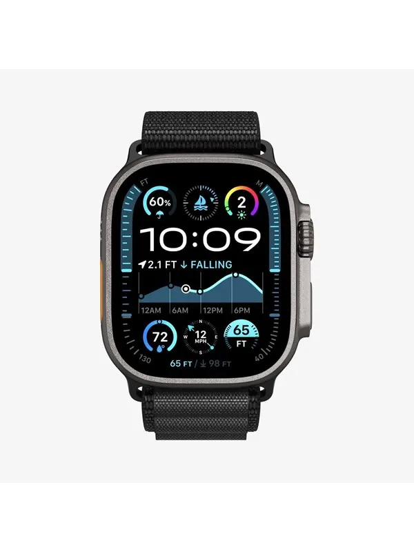 Spigen Fabric Band (hook) - black - Apple Watch 49mm/46mm/45mm/44mm