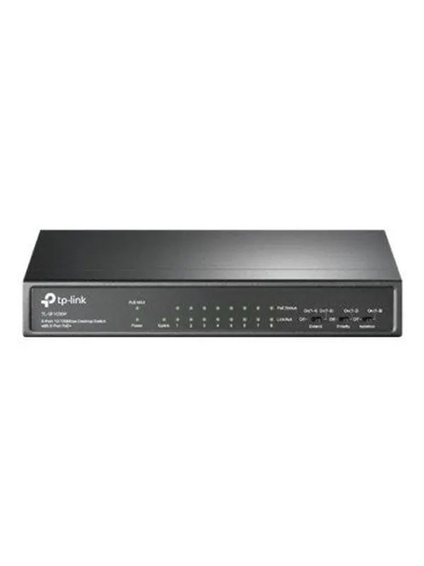 TP-Link TL-SF1009P 9-Port 10/100Mbps Desktop Switch with 8-Port PoE+