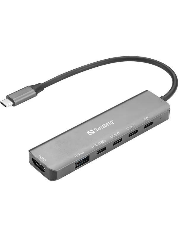 Sandberg USB-C 6-in-1 MediaDock