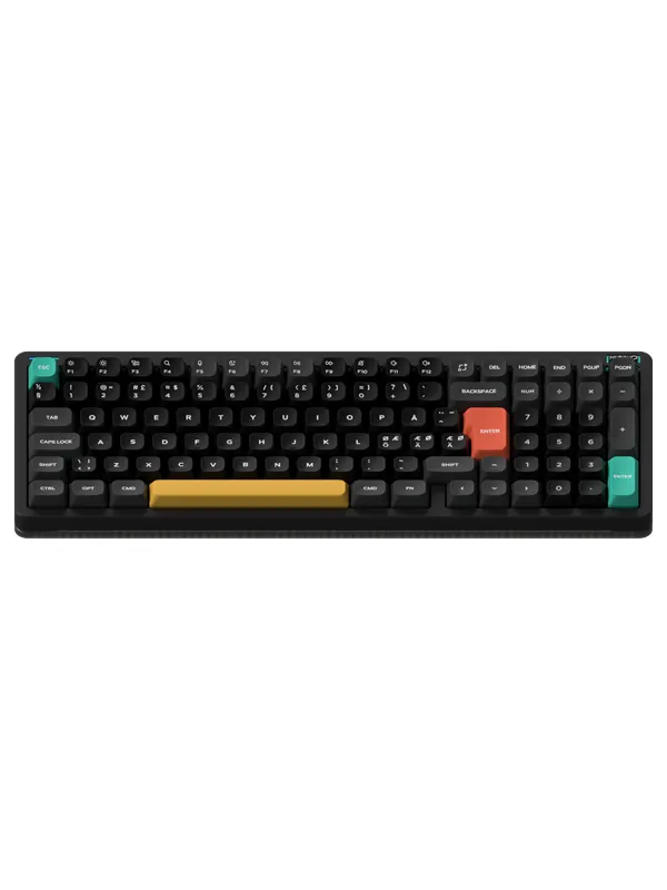 NuPhy Halo96 V2 Obsidian Black - Raspberry - Gaming Tangentbord - Nordisk - Svart