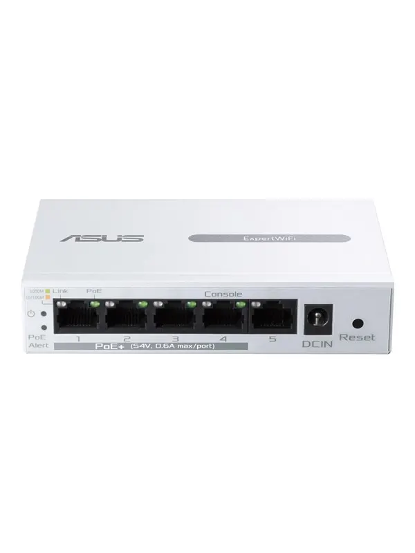 ASUS ExpertWiFi EBP15 5-Port GbE Smart Managed PoE+ Switch