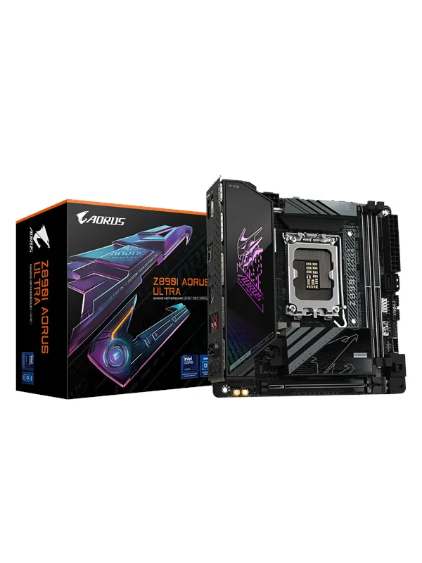 GIGABYTE Z890I AORUS ULTRA Moderkort - Intel Z890 - Intel LGA1851 - DDR5 RAM - Mini-ITX