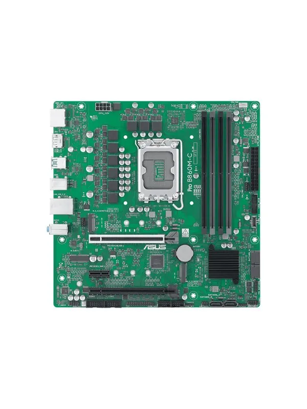 ASUS PRO B860M-C-CSM Moderkort - Intel B860 - Intel LGA1851 - DDR5 RAM - Micro-ATX