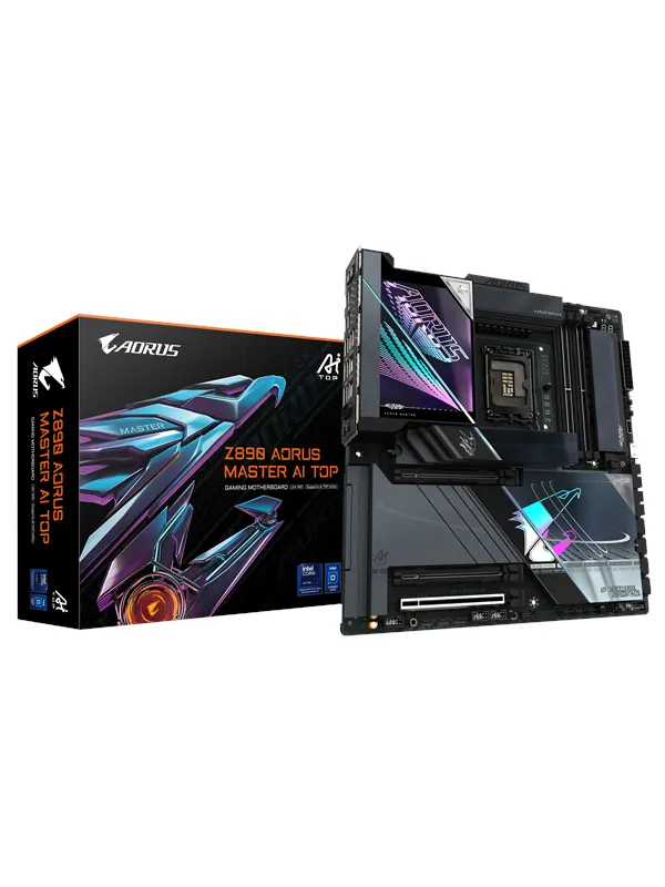 GIGABYTE Z890 AORUS MASTER AI TOP Moderkort - Intel Z890 - Intel LGA1851 - DDR5 RAM - Extended ATX