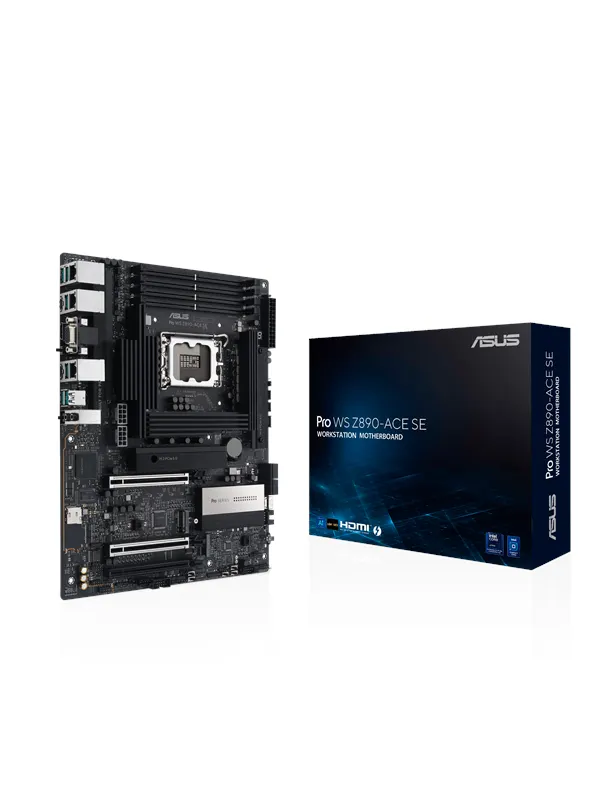 ASUS PRO WS Z890-ACE SE Moderkort - Intel Z890 - Intel LGA1851 - DDR5 RAM - ATX