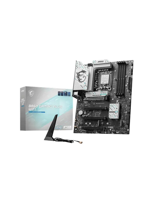 MSI B860 GAMING PLUS WIFI Moderkort - Intel B860 - Intel LGA1851 - DDR5 RAM - ATX