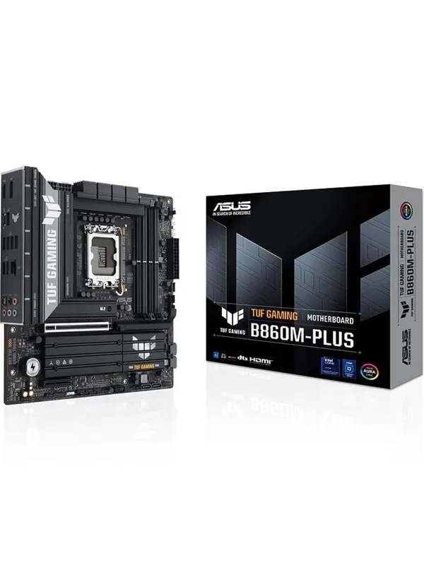 ASUS TUF GAMING B860M-PLUS Moderkort - Intel B860 - Intel LGA1851 - DDR5 RAM - Micro-ATX