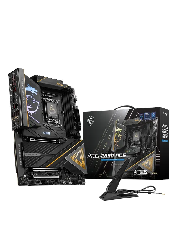 MSI MEG Z890 ACE Moderkort - Intel Z890 - Intel LGA1851 - DDR5 RAM - ATX