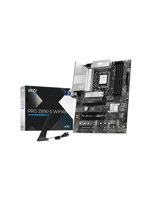 MSI PRO Z890-S WIFI6E Moderkort - Intel Z890 - Intel LGA1851 - DDR5 RAM - ATX