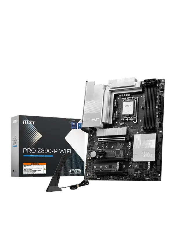 MSI PRO Z890-P WIFI Moderkort - Intel Z890 - Intel LGA1851 - DDR5 RAM - ATX