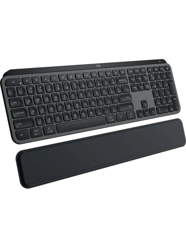 Logitech MX Keys S Graphite with palm rest - ND - Tangentbord - Nordisk - Grå