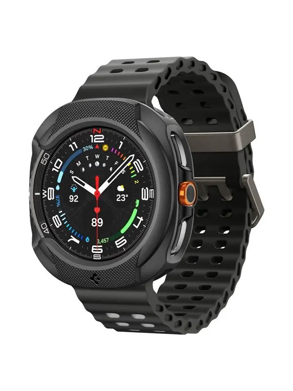 Spigen Liquid Air - matte black - Samsung Galaxy Watch 8 Classic (46mm)