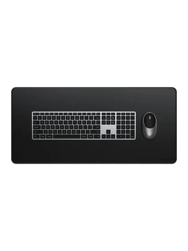 Satechi Vegan-Leather Premium Desk Mat - Black
