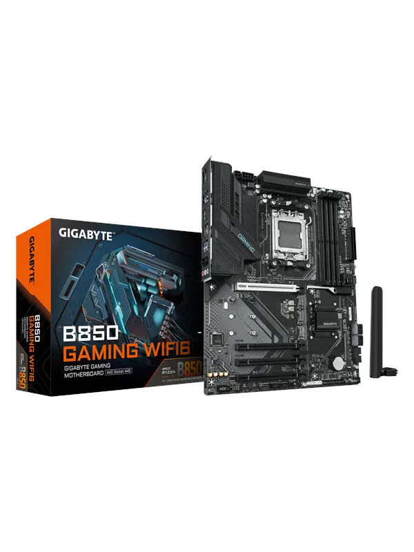 GIGABYTE B850 GAMING WF6 Moderkort - AMD B850 - AMD AM5 - DDR5 RAM - ATX