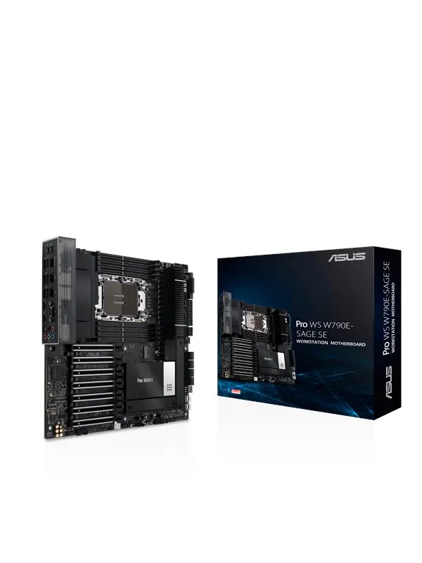 ASUS PRO WS W790E-SAGE SE Moderkort - Intel W790 - Intel LGA4677 - DDR5 RAM - SSI (Server)