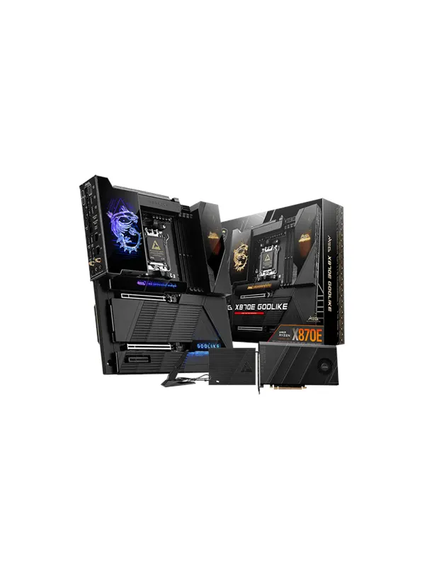 MSI MEG X870E GODLIKE Moderkort - AMD X870E - AMD AM5 - DDR5 RAM - Extended ATX