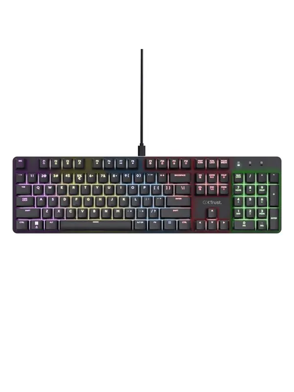 Trust GXT871 Zora Mechanical - Gaming Tangentbord - Nordisk