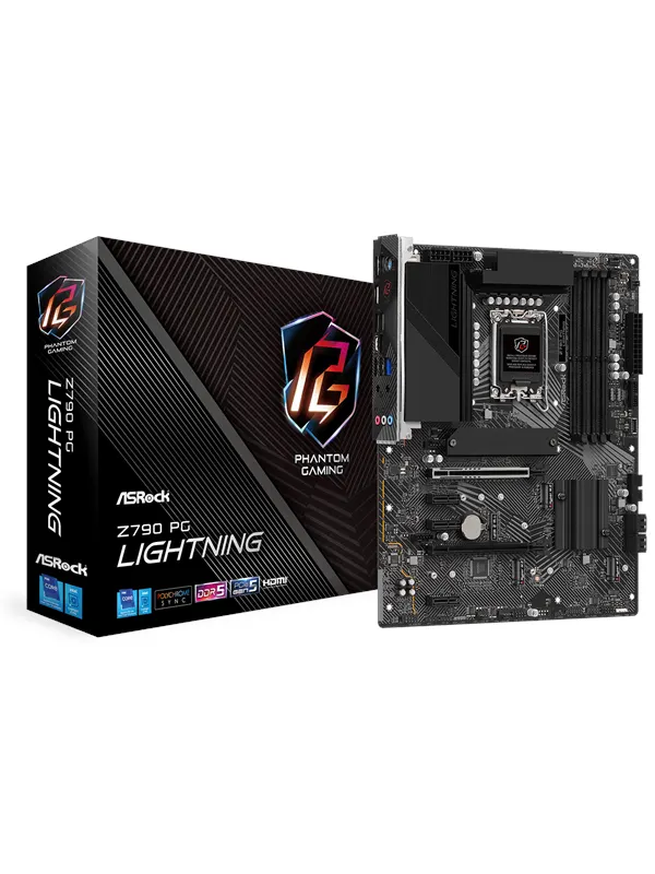 ASRock Z790 PG Lightning Moderkort - Intel Z790 - Intel LGA1700 - DDR5 RAM - ATX