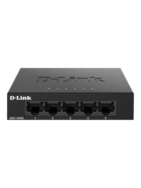D-Link DGS-105GL 5 Port Gigabit Metal Unmanaged Desktop Switch